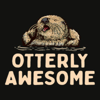 Otterly Awesome Positivity Otter Lover Positive Quote Scorecard Crop Tee | Artistshot