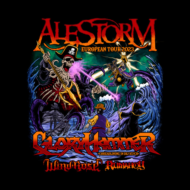 Visit Europe Alestorm Pirates War Cropped Hoodie by hastutigabriella | Artistshot