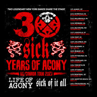 Life Of Agony 30 Sick Years Of Agony North America Dates Long Sleeve Baby Bodysuit | Artistshot