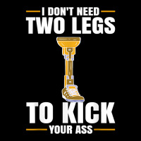 Leg Prosthetic Device Pegleg   Take It Kneesy, Amputee Funny T Shirt Baby Bibs | Artistshot