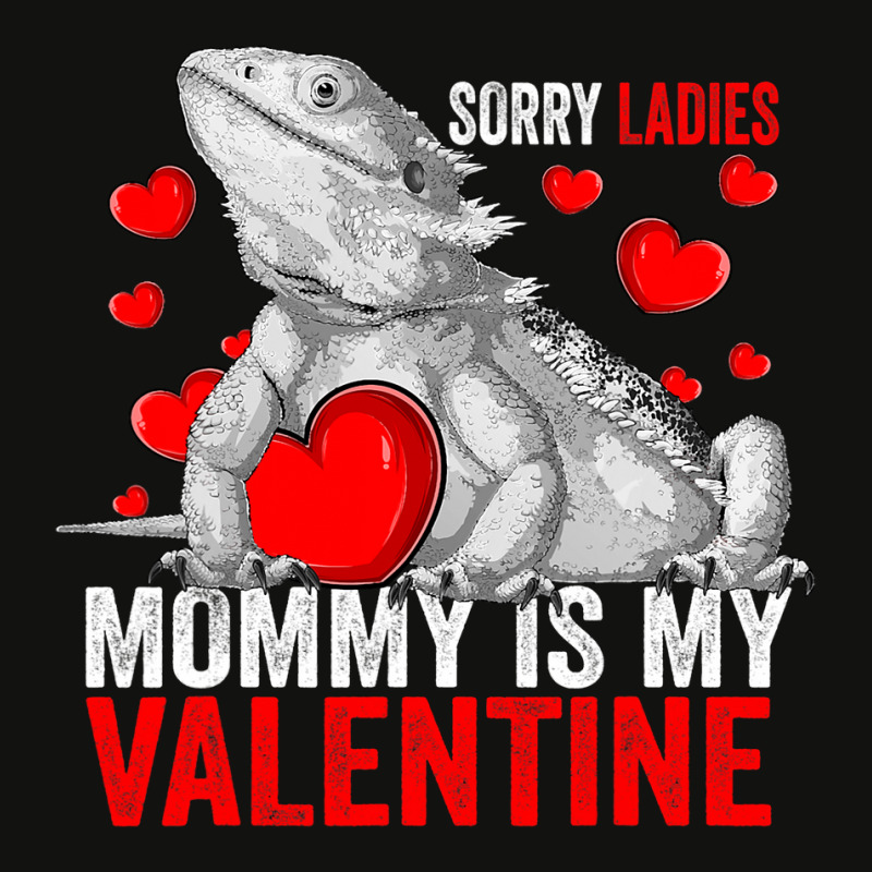 Sorry Ladies Mommy Is My Valentine Bearded Dragon Rescue Scorecard Crop Tee by AURRADILLARD | Artistshot