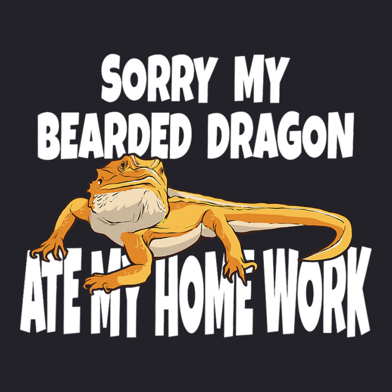 Sorry My Bearded Dragon Ate My Home Work Bearded Dragon Unisex Sherpa-Lined Denim Jacket by AURRADILLARD | Artistshot