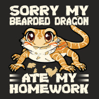 Sorry My Bearded Dragon Ate My Homework 3 Ladies Fitted T-shirt | Artistshot