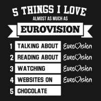 Things I Love Almost As Much As Eurovision Flannel Shirt | Artistshot