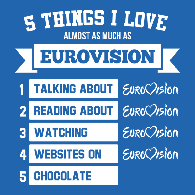 Things I Love Almost As Much As Eurovision Pocket T-shirt | Artistshot