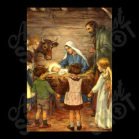 Vintage Christmas Nativity Scene Adjustable Cap | Artistshot