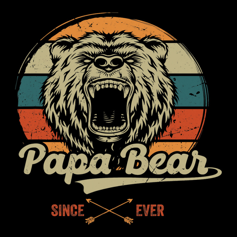 Papabear Papa Bear With Baby Daddy Dad Fathers Day Outfit 2 Fleece Short by SCOTTALLENZ | Artistshot