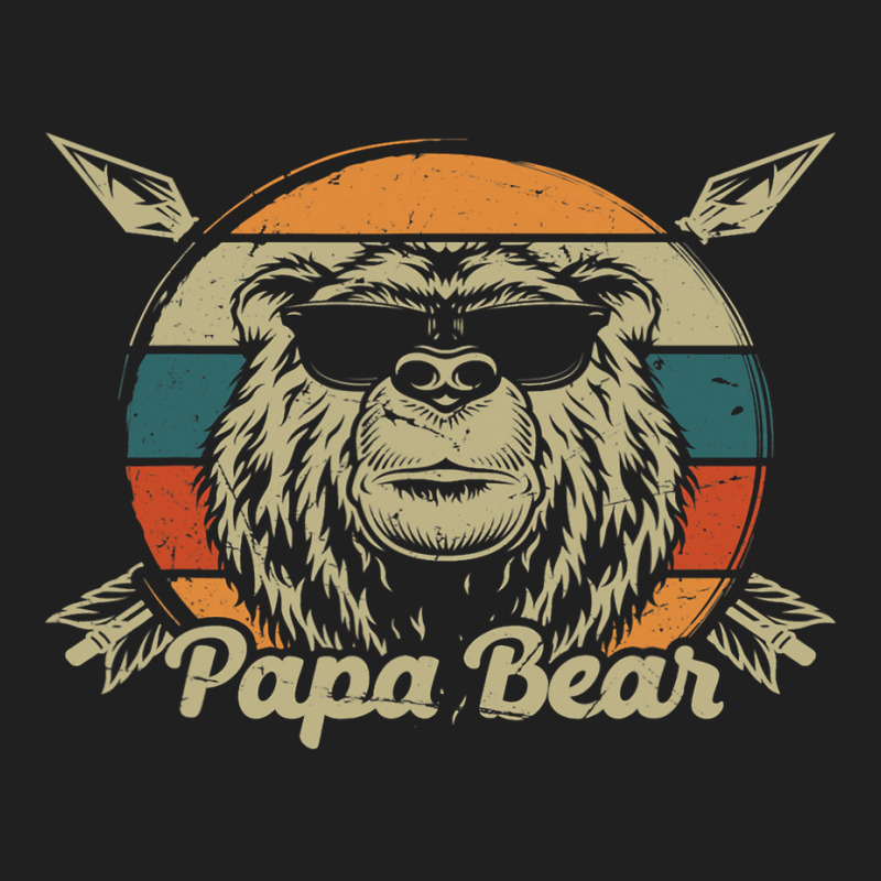 Papabear Papa Bear With Baby Daddy Dad Fathers Day Outfit 31 Ladies Polo Shirt by SCOTTALLENZ | Artistshot