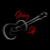 String Life Acoustic Guitar .png Adjustable Cap | Artistshot