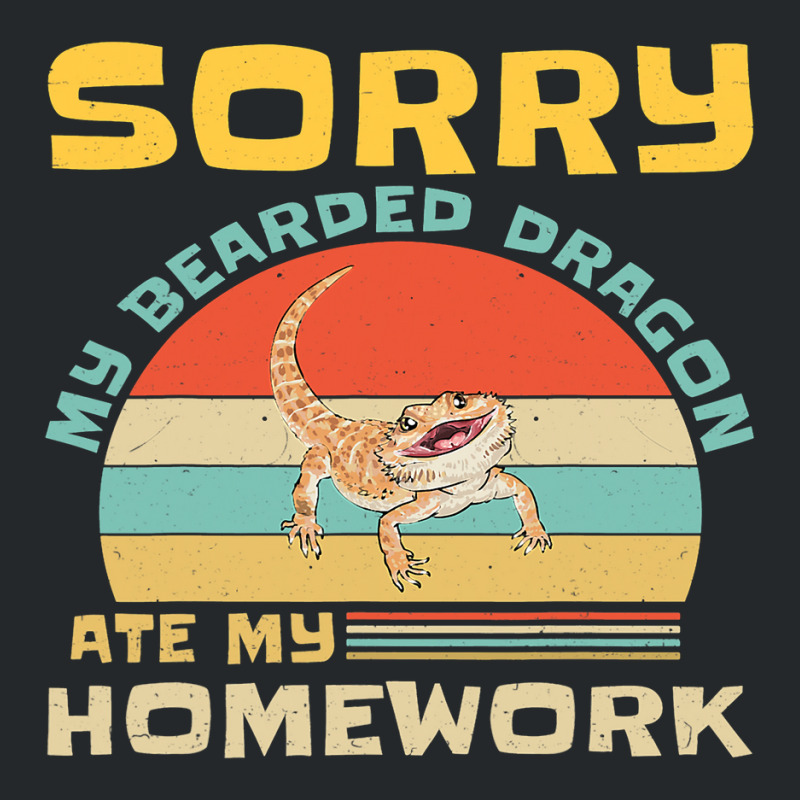 Sorry My Bearded Dragon Ate My Homework Funny Student Crewneck Sweatshirt by AURRADILLARD | Artistshot