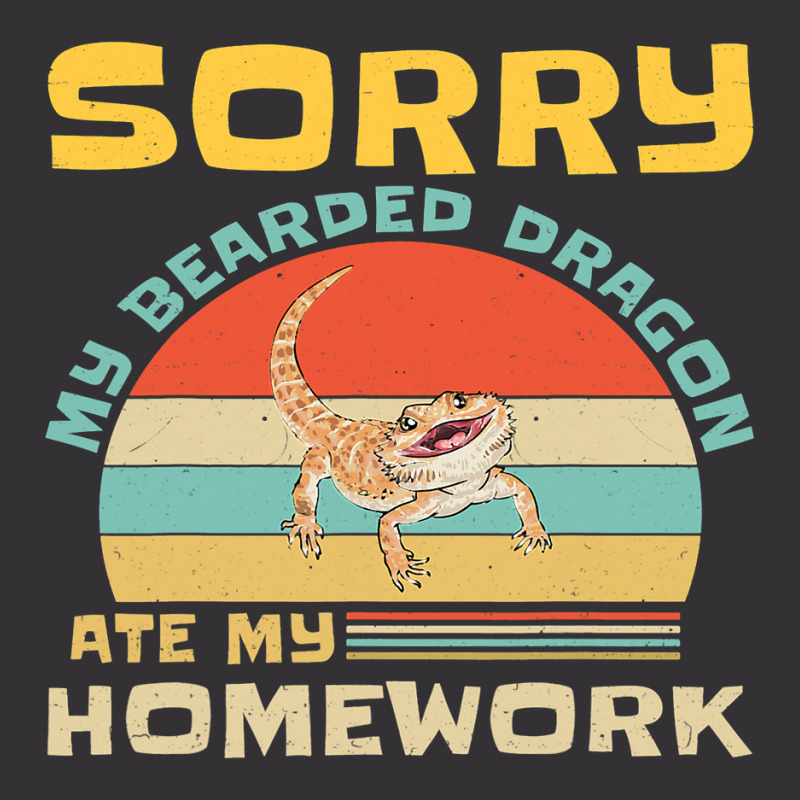 Sorry My Bearded Dragon Ate My Homework Funny Student Vintage Hoodie And Short Set by AURRADILLARD | Artistshot