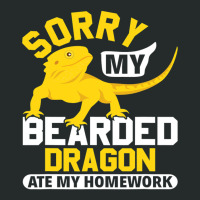 Sorry My Bearded Dragon Ate My Homework Lizard Lover Women's Triblend Scoop T-shirt | Artistshot