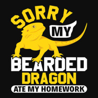 Sorry My Bearded Dragon Ate My Homework Lizard Lover Crop Top | Artistshot