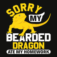 Sorry My Bearded Dragon Ate My Homework Lizard Lover Scorecard Crop Tee | Artistshot