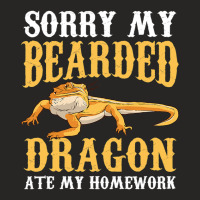 Sorry My Bearded Dragon Ate My Homework Pet Reptile Animal Ladies Fitted T-shirt | Artistshot