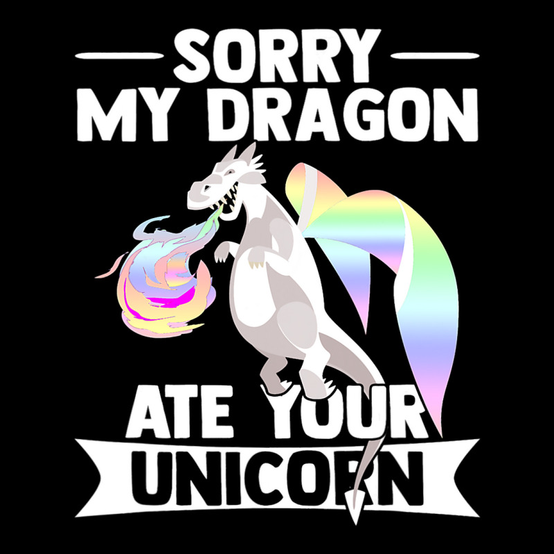 Sorry My Dragon Ate Your Unicorn 3 2 Adjustable Cap by AURRADILLARD | Artistshot