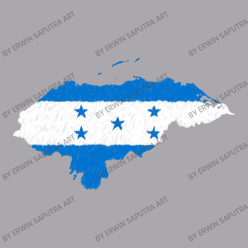 Honduras Map Flag Drawing Line Art Youth 3/4 Sleeve by Erwin Saputra Art | Artistshot