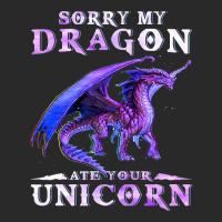 Sorry My Dragon Ate Your Unicorn Dragon Gifts Men Women Printed Hat | Artistshot