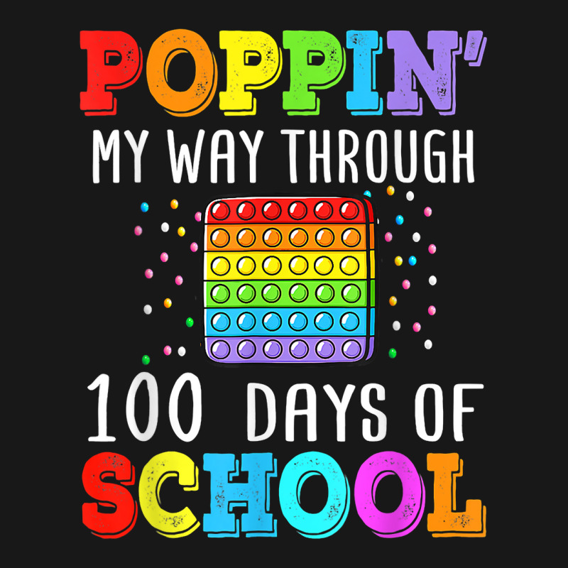 Poppin My Way Through 100 Days Of School Colorful Boy Girl T Shirt Flannel Shirt | Artistshot