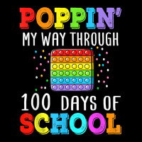 Poppin My Way Through 100 Days Of School Colorful Boy Girl T Shirt Men's Long Sleeve Pajama Set | Artistshot