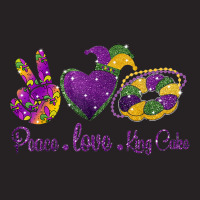 Peace Love King Cake Shirt A Mardi Gras Party Carnival Gifts T Shirt Vintage Cap | Artistshot