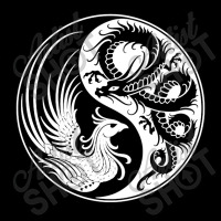 White And Black Dragon Phoenix Yin Yang Adjustable Cap | Artistshot