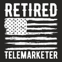 Retired Telemarketer Profession American Flag T Shirt Ladies Fitted T-shirt | Artistshot