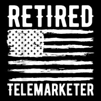 Retired Telemarketer Profession American Flag T Shirt Cropped Sweater | Artistshot