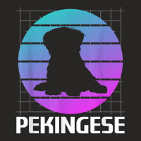 Retro Pekingese Dog Lover T Shirt Ladies Fitted T-shirt | Artistshot