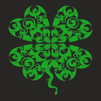 St Patricks Day Dragon Shamrock Clover Irish Ladies Fitted T-shirt | Artistshot