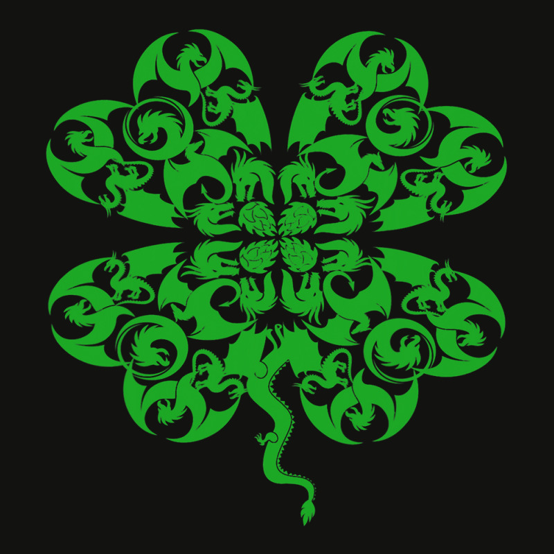 St Patricks Day Dragon Shamrock Clover Irish Scorecard Crop Tee by AURRADILLARD | Artistshot