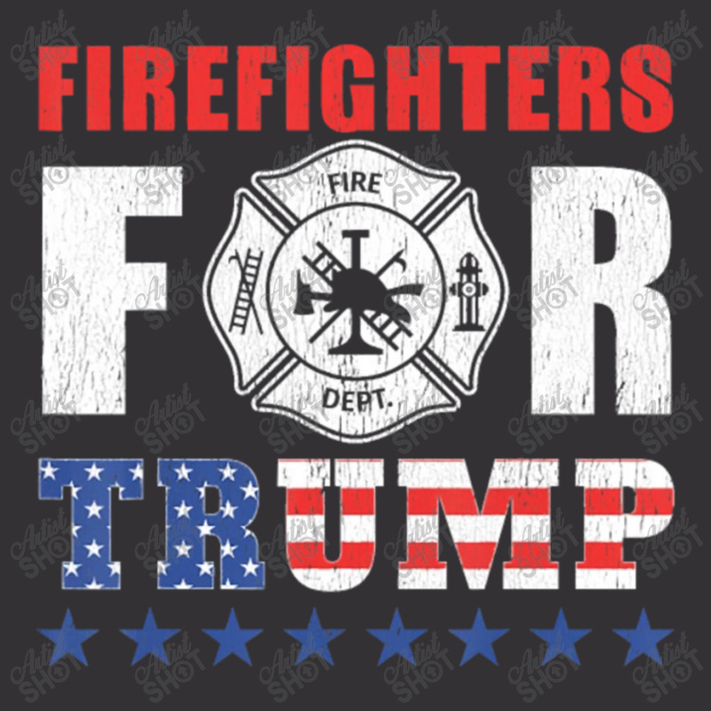 Firefighters For Trump Vintage Hoodie | Artistshot