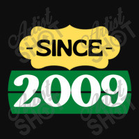 Since 2009 Birthday Retro Black Yellow Green White Crop Top | Artistshot