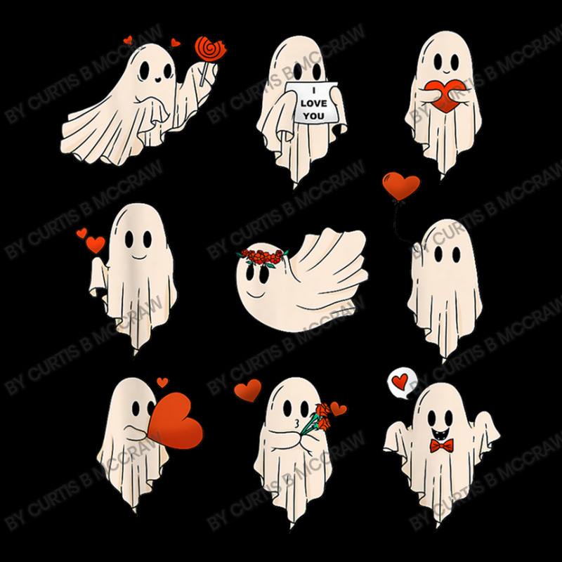 Ghost Valentines, Spooky Valentine's Day Pocket T-Shirt by Curtis B McCraw | Artistshot