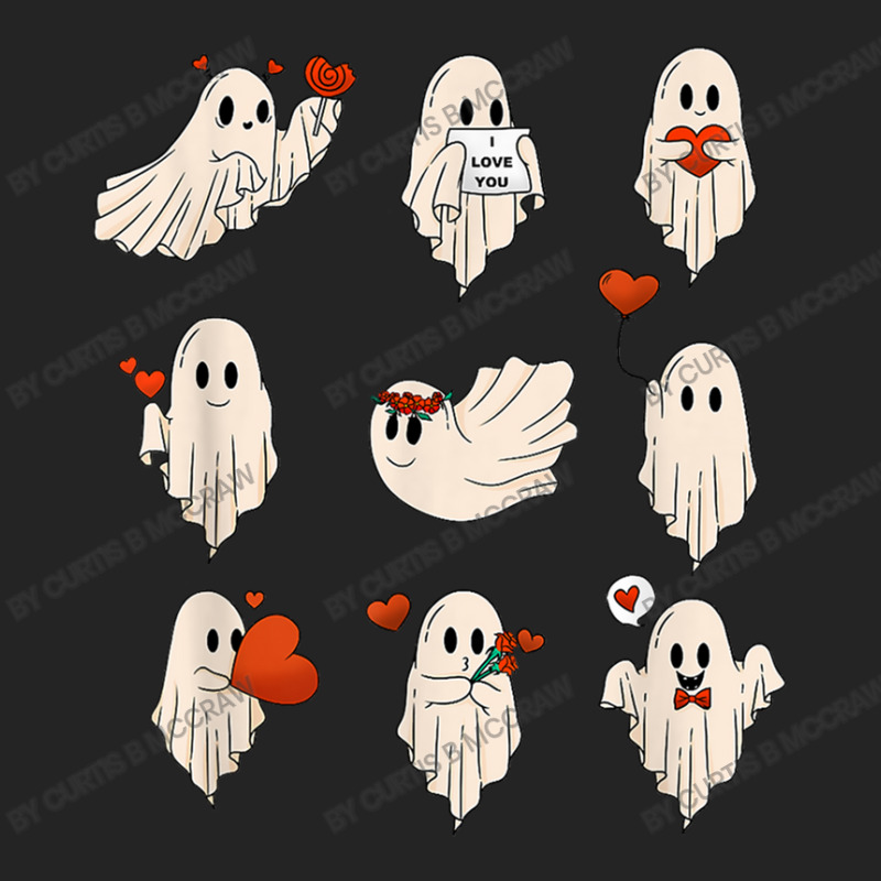 Ghost Valentines, Spooky Valentine's Day 3/4 Sleeve Shirt by Curtis B McCraw | Artistshot