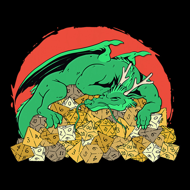 Strong Dragon Protects Dices For Player Pocket T-Shirt by AURRADILLARD | Artistshot