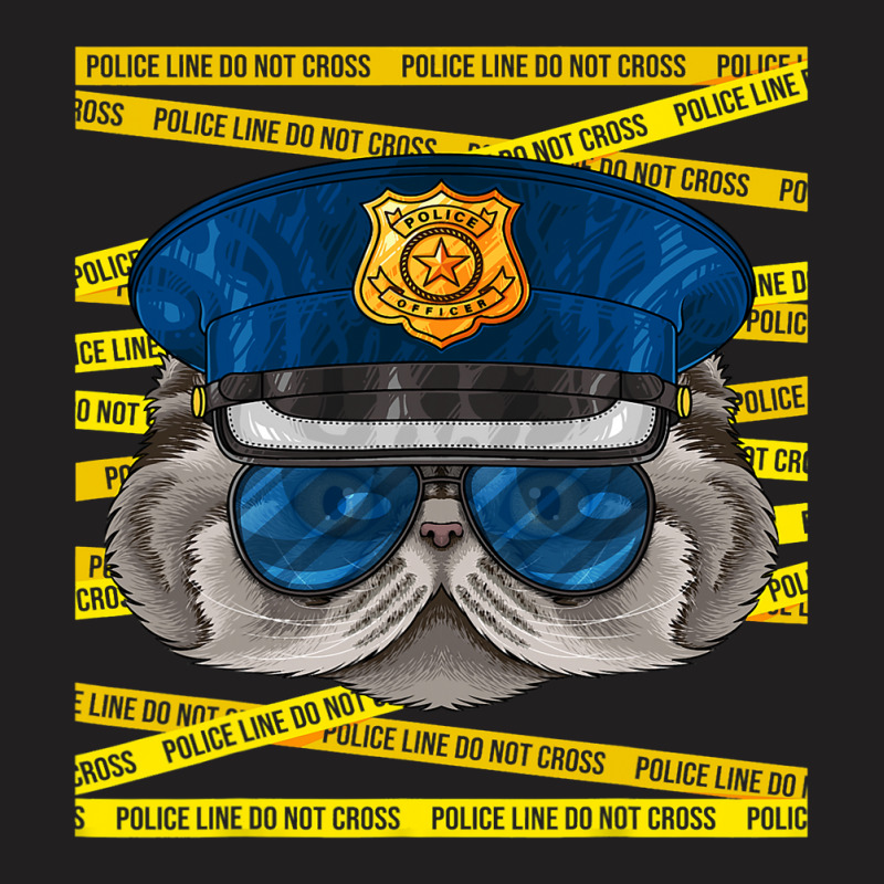 Persian Police Officer Policeman Funny Police Cat T-shirt | Artistshot