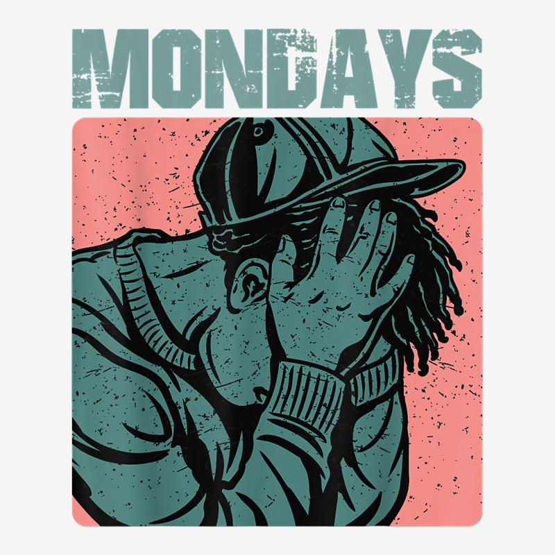 Vintage Aesthetic Graphic Design I Hate Mondays T Shirt Landscape Canvas Print | Artistshot