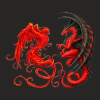 Phoenix Dragon Heart Lover Ladies Fitted T-shirt | Artistshot