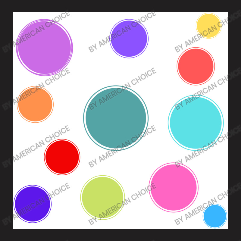 Different Colours And Sizes Circles On White Paper T-shirt | Artistshot