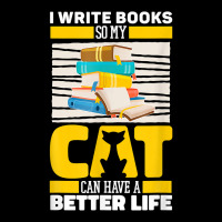 Author Cat Book Poetry Novelist Writer T Shirt Cropped Hoodie | Artistshot