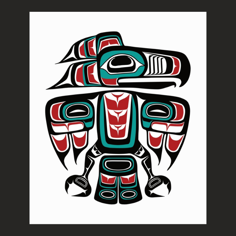 Haida Tlingit Native Raven Totem Greeting Card Ladies Fitted T-Shirt by NancyAllen | Artistshot