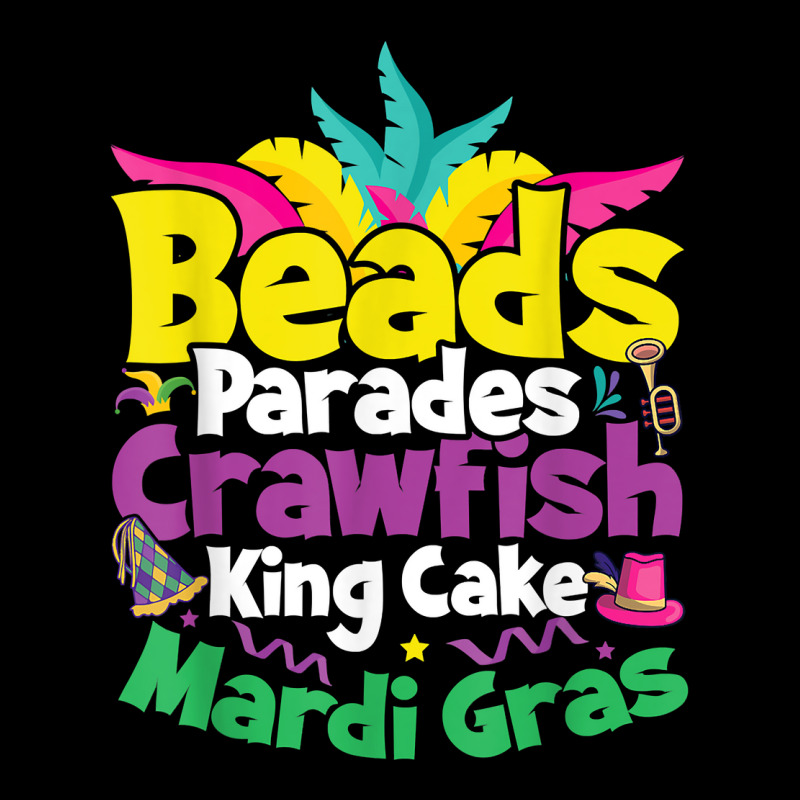 Beads, Parades, Crawfish, Kingcake, Mardi Gras T Shirt Toddler Sweatshirt | Artistshot