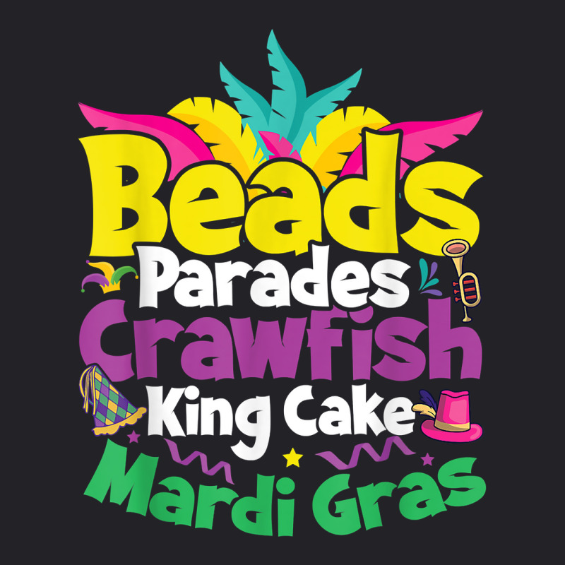 Beads, Parades, Crawfish, Kingcake, Mardi Gras T Shirt Youth Tee | Artistshot