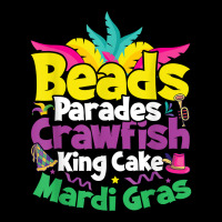 Beads, Parades, Crawfish, Kingcake, Mardi Gras T Shirt Youth Sweatshirt | Artistshot