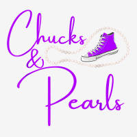 Chucks And Pearls Rhinestone Shoe Hbcu Black Girl Magic Purp T Shirt Baby Bibs | Artistshot