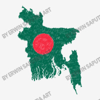 Bangladesh Map Flag Drawing Line Art Adjustable Cap | Artistshot