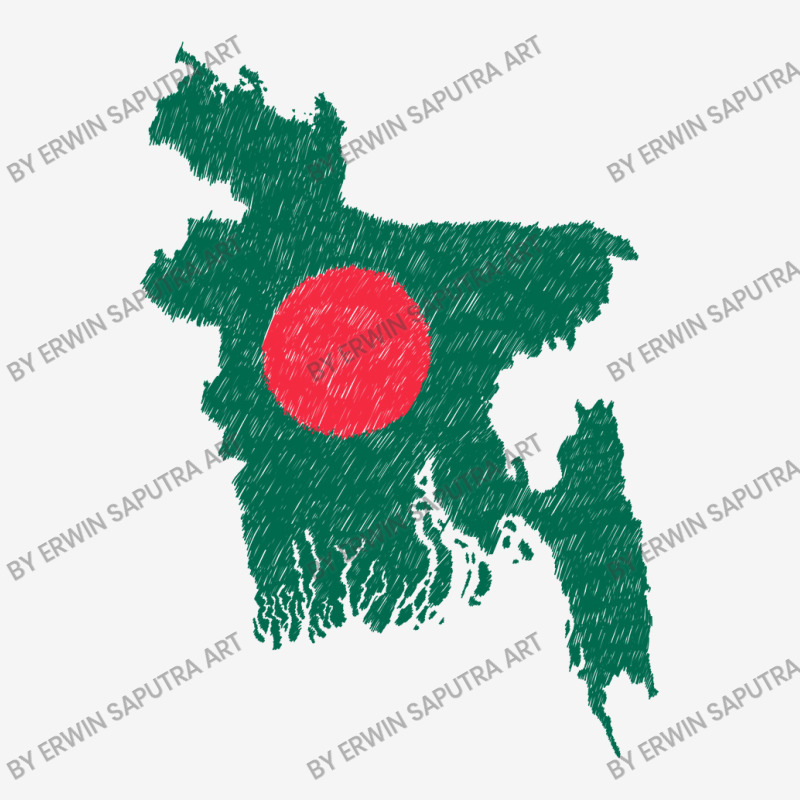 Bangladesh Map Flag Drawing Line Art Adjustable Cap | Artistshot