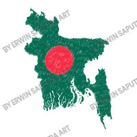 Bangladesh Map Flag Drawing Line Art Baby Tee | Artistshot