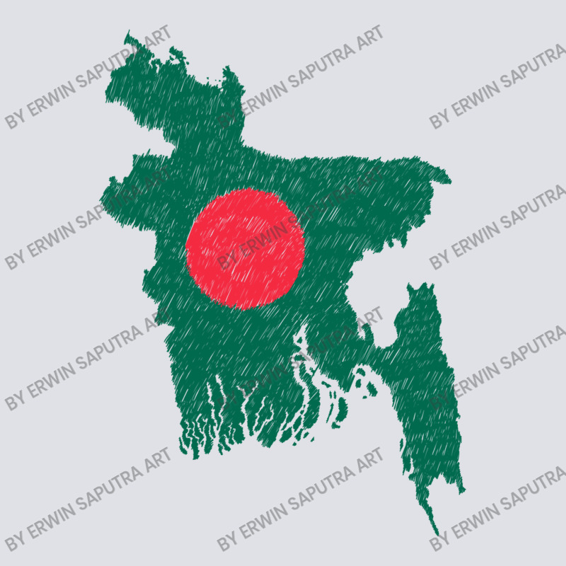 Bangladesh Map Flag Drawing Line Art Bucket Hat | Artistshot